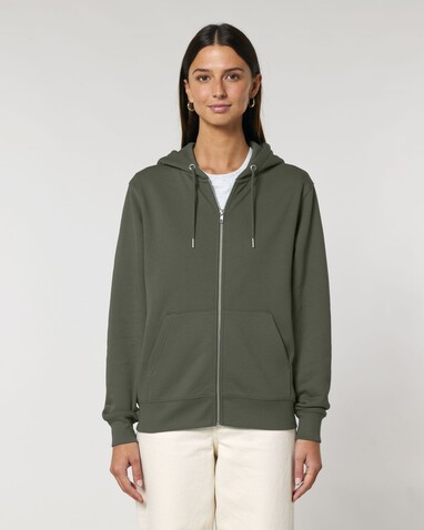 Cultivator 2.0 - Der Iconic Unisex-Zip-Hoodie - Khaki - XL bedrucken, Art.-Nr. STSU179C2231X