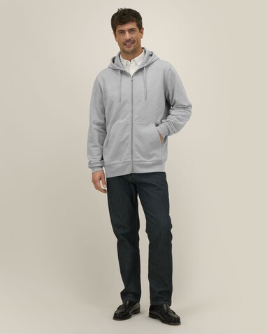 Cultivator 2.0 - Der Iconic Unisex-Zip-Hoodie - Heather Grey - M bedrucken, Art.-Nr. STSU179C2501M