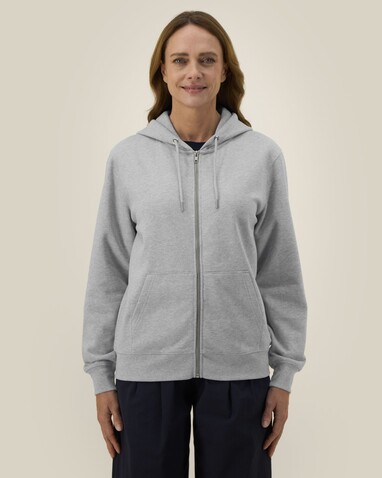 Cultivator 2.0 - Der Iconic Unisex-Zip-Hoodie - Heather Grey - 3XL bedrucken, Art.-Nr. STSU179C2503X