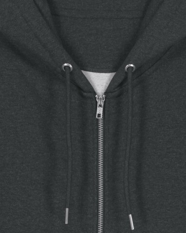 Cultivator 2.0 - Der Iconic Unisex-Zip-Hoodie - Dark Heather Grey - XS bedrucken, Art.-Nr. STSU179C651XS