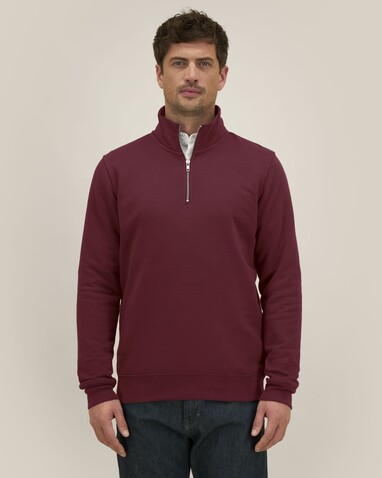 Trucker 2.0 - Das Unisex-Sweatshirt mit kurzem Reißverschluss - Burgundy - XL bedrucken, Art.-Nr. STSU204C2441X Trucker 2.0 - Das Unisex-Sweatshirt mit kurzem Reißverschluss - Burgundy - XL bedrucken, Art.-Nr. STSU204C2441X