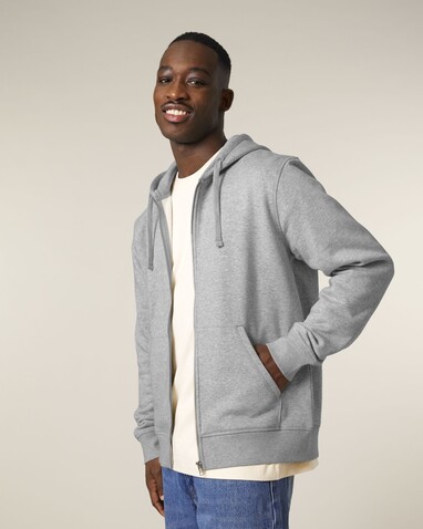 Mixer - Der Unisex-Zip-Hoodie - Heather Grey - 3XL bedrucken, Art.-Nr. STSU205C2503X Mixer - Der Unisex-Zip-Hoodie - Heather Grey - 3XL bedrucken, Art.-Nr. STSU205C2503X