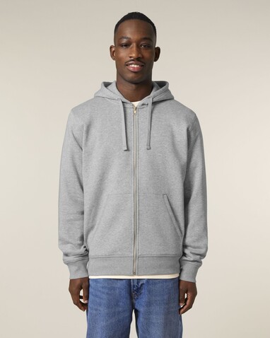 Mixer - Der Unisex-Zip-Hoodie - Heather Grey - 3XL bedrucken, Art.-Nr. STSU205C2503X Mixer - Der Unisex-Zip-Hoodie - Heather Grey - 3XL bedrucken, Art.-Nr. STSU205C2503X