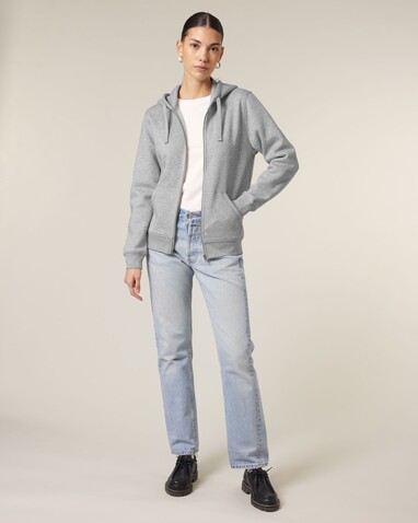 Mixer - Der Unisex-Zip-Hoodie - Heather Grey - 4XL bedrucken, Art.-Nr. STSU205C2504X Mixer - Der Unisex-Zip-Hoodie - Heather Grey - 4XL bedrucken, Art.-Nr. STSU205C2504X