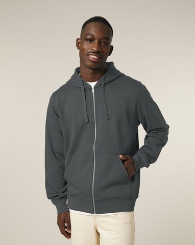 Mixer - Der Unisex-Zip-Hoodie - Anthracite - S bedrucken, Art.-Nr. STSU205C2531S