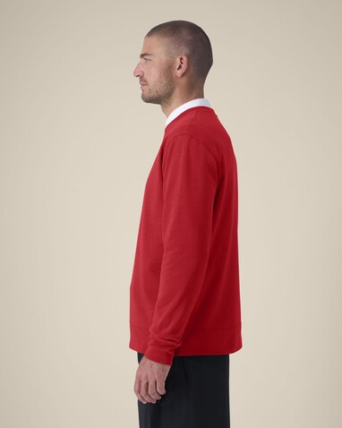Thinker - Das Rundhals-Unisex-Sweatshirt aus recycelter Baumwolle - Red - M bedrucken, Art.-Nr. STSU269C0041M