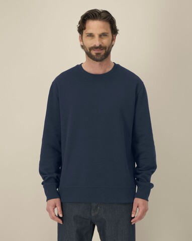 Thinker - Das Rundhals-Unisex-Sweatshirt aus recycelter Baumwolle - French Navy - L bedrucken, Art.-Nr. STSU269C7271L