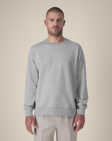 Thinker - Das Rundhals-Unisex-Sweatshirt aus recycelter Baumwolle - Heather Grey - XS bedrucken, Art.-Nr. STSU269C250XS Thinker - Das Rundhals-Unisex-Sweatshirt aus recycelter Baumwolle - Heather Grey - XS bedrucken, Art.-Nr. STSU269C250XS