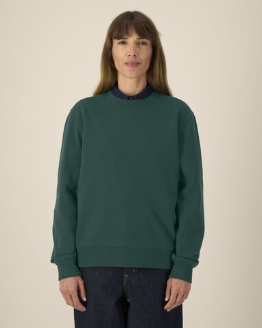 Thinker - Das Rundhals-Unisex-Sweatshirt aus recycelter Baumwolle - Glazed Green - 5XL bedrucken, Art.-Nr. STSU269C0365X