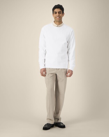 Thinker - Das Rundhals-Unisex-Sweatshirt aus recycelter Baumwolle - White - L bedrucken, Art.-Nr. STSU269C0011L