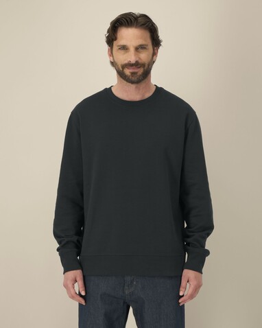Thinker - Das Rundhals-Unisex-Sweatshirt aus recycelter Baumwolle - Black - 5XL bedrucken, Art.-Nr. STSU269C0025X