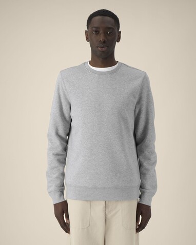 Roller - Das Rundhals-Unisex-Sweatshirt - Heather Grey - S bedrucken, Art.-Nr. STSU868C2501S