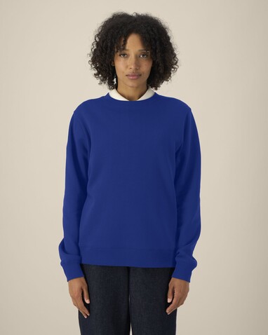 Stella Thinker - Das Damen-Rundhals-Sweatshirt aus recycelter Baumwolle - Worker Blue - M bedrucken, Art.-Nr. STSW254C0881M