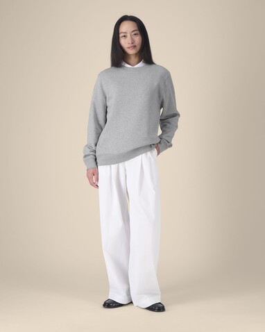 Stella Thinker - Das Damen-Rundhals-Sweatshirt aus recycelter Baumwolle - Heather Grey - XL bedrucken, Art.-Nr. STSW254C2501X
