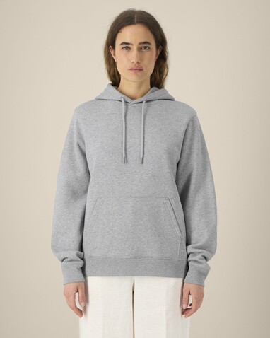 Stella Gamechanger - Der Damen-Hoodie aus recycelter Baumwolle - Heather Grey - M bedrucken, Art.-Nr. STSW268C2501M