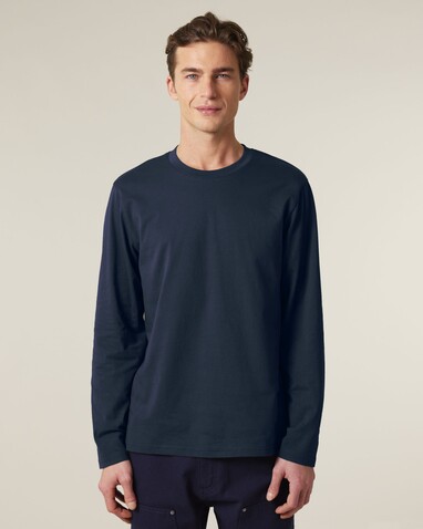Creator 2.0 Long Sleeve - Das Iconic Langarm-Unisex-T-Shirt - French Navy - L bedrucken, Art.-Nr. STTU199C7271L