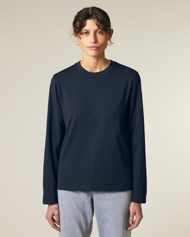 Creator 2.0 Long Sleeve - Das Iconic Langarm-Unisex-T-Shirt - French Navy - XXS bedrucken, Art.-Nr. STTU199C7272S