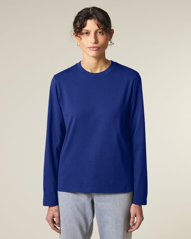 Creator 2.0 Long Sleeve - Das Iconic Langarm-Unisex-T-Shirt - Worker Blue - M bedrucken, Art.-Nr. STTU199C0881M