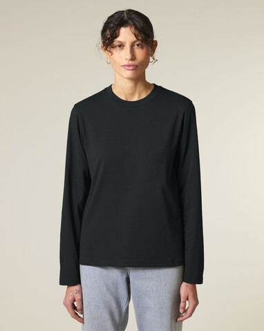 Creator 2.0 Long Sleeve - Das Iconic Langarm-Unisex-T-Shirt - Black - L bedrucken, Art.-Nr. STTU199C0021L