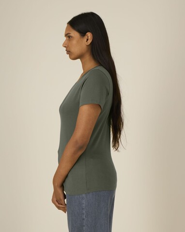 Stella Expresser 2.0 - Das Fitted Damen-T-Shirt - Khaki - XS bedrucken, Art.-Nr. STTW079C223XS Stella Expresser 2.0 - Das Fitted Damen-T-Shirt - Khaki - XS bedrucken, Art.-Nr. STTW079C223XS