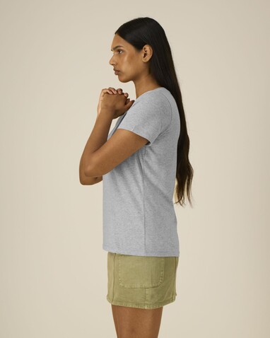 Stella Expresser 2.0 - Das Fitted Damen-T-Shirt - Heather Grey - S bedrucken, Art.-Nr. STTW079C2501S