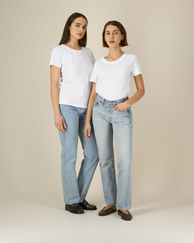 Stella Expresser 2.0 - Das Fitted Damen-T-Shirt - White - L bedrucken, Art.-Nr. STTW079C0011L