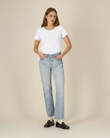 Stella Expresser 2.0 - Das Fitted Damen-T-Shirt - White - M bedrucken, Art.-Nr. STTW079C0011M
