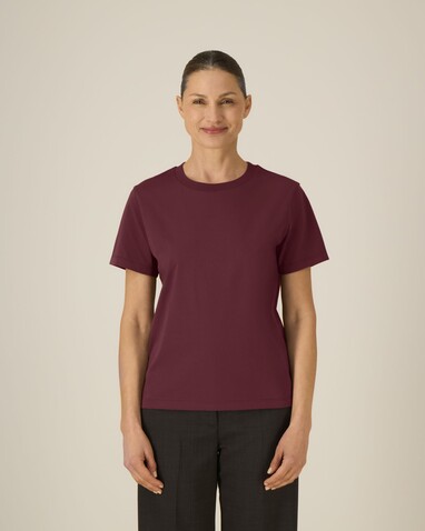 Stella Muser - Das Iconic Damen-T-Shirt - Burgundy - M bedrucken, Art.-Nr. STTW172C2441M