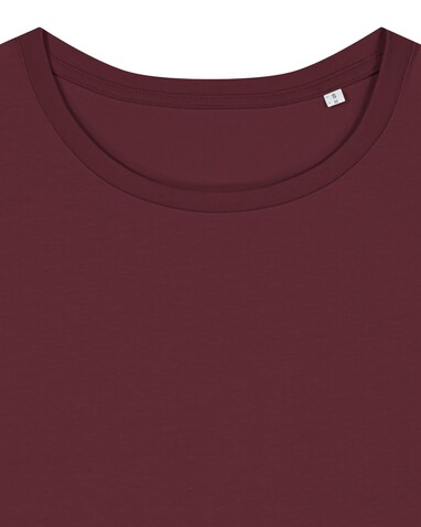 Stella Serena - Das Damen-T-Shirt mit weitem Rundhalsausschnitt - Burgundy - XS bedrucken, Art.-Nr. STTW173C244XS