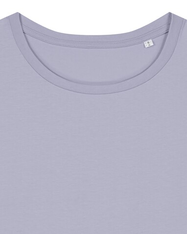 Stella Serena - Das Damen-T-Shirt mit weitem Rundhalsausschnitt - Lavender - XL bedrucken, Art.-Nr. STTW173C0631X