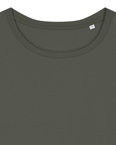 Stella Serena - Das Damen-T-Shirt mit weitem Rundhalsausschnitt - Khaki - XXL bedrucken, Art.-Nr. STTW173C2232X Stella Serena - Das Damen-T-Shirt mit weitem Rundhalsausschnitt - Khaki - XXL bedrucken, Art.-Nr. STTW173C2232X