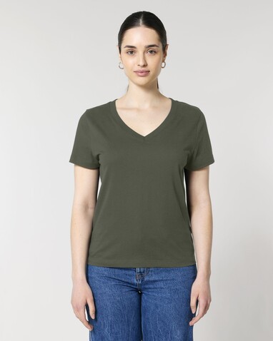 Stella Isla - Das Damen-T-Shirt mit V-Ausschnitt - Khaki - XS bedrucken, Art.-Nr. STTW176C223XS Stella Isla - Das Damen-T-Shirt mit V-Ausschnitt - Khaki - XS bedrucken, Art.-Nr. STTW176C223XS