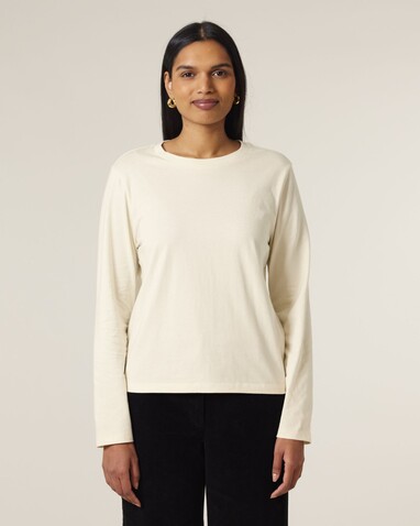 Stella Muser Long Sleeve - Das Iconic Langarm-Damen-T-Shirt - Natural Raw - XXL bedrucken, Art.-Nr. STTW219C0542X
