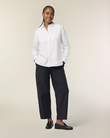 Stella Oxford Shirt - Das Damen-Oxfordhemd - White - XXL bedrucken, Art.-Nr. STWW971C0012X Stella Oxford Shirt - Das Damen-Oxfordhemd - White - XXL bedrucken, Art.-Nr. STWW971C0012X