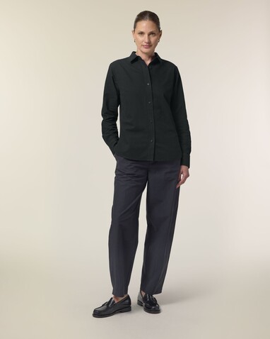 Stella Oxford Shirt - Das Damen-Oxfordhemd - Black - XXL bedrucken, Art.-Nr. STWW971C0022X Stella Oxford Shirt - Das Damen-Oxfordhemd - Black - XXL bedrucken, Art.-Nr. STWW971C0022X