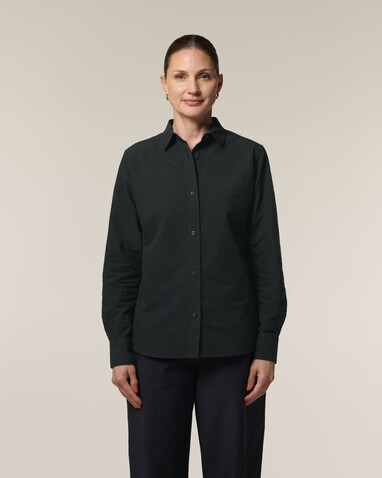 Stella Oxford Shirt - Das Damen-Oxfordhemd - Black - 3XL bedrucken, Art.-Nr. STWW971C0023X Stella Oxford Shirt - Das Damen-Oxfordhemd - Black - 3XL bedrucken, Art.-Nr. STWW971C0023X