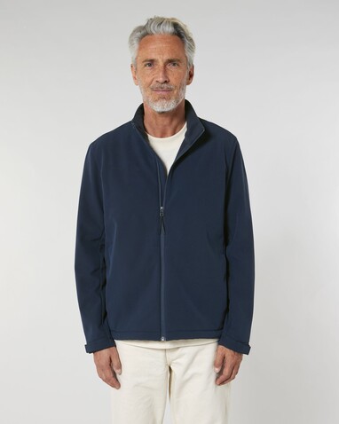 Stanley Navigator - Die Herren-Softshelljacke - French Navy - M bedrucken, Art.-Nr. STJM167C7271M