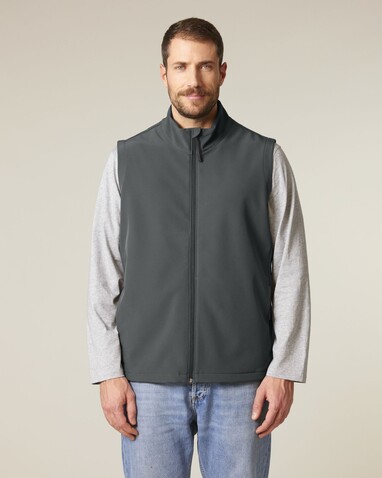Stanley Trail Blazer - Die Herren-Softshellweste - Anthracite - M bedrucken, Art.-Nr. STJM235C2531M