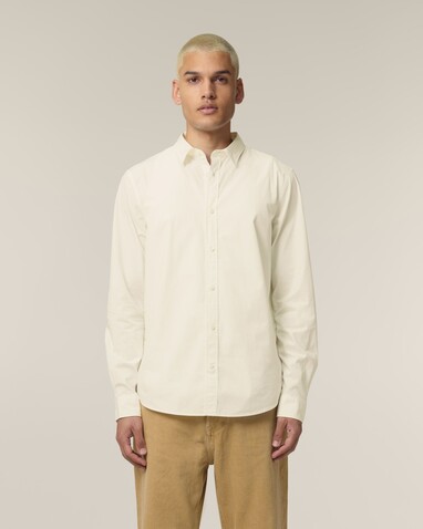 Stanley Styler Shirt - Das Herren-Popelinehemd - Cream - L bedrucken, Art.-Nr. STWM969C3611L