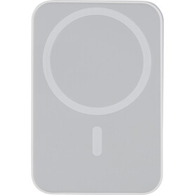 Recycelte kabellose Ladestation Miren – Weiß bedrucken, Art.-Nr. 002999999_1298467