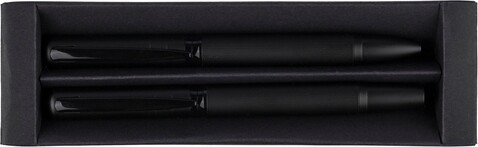 Metall- und Öko-Messing-Stiftset Adel – Schwarz bedrucken, Art.-Nr. 001999999_1349348