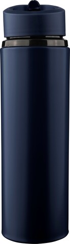Recycelte Edelstahl-Trinkflasche (750 ml) Zeno – Blau bedrucken, Art.-Nr. 005999999_1349361
