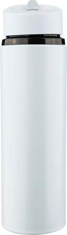 Recycelte Edelstahl-Trinkflasche (500 ml) Zeno – Weiß bedrucken, Art.-Nr. 002999999_1349361