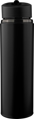 Recycelte Edelstahl-Trinkflasche (750 ml) Zeno – Schwarz bedrucken, Art.-Nr. 001999999_1349361