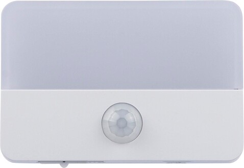 Recycelte wiederaufladbare ABS-Sensorleuchte Ari – Weiß bedrucken, Art.-Nr. 002999999_1349363