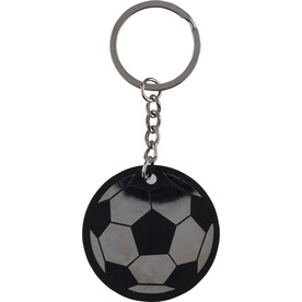 Schlüsselanhänger Ciro | Fußball – Schwarz bedrucken, Art.-Nr. 001999999_1349497