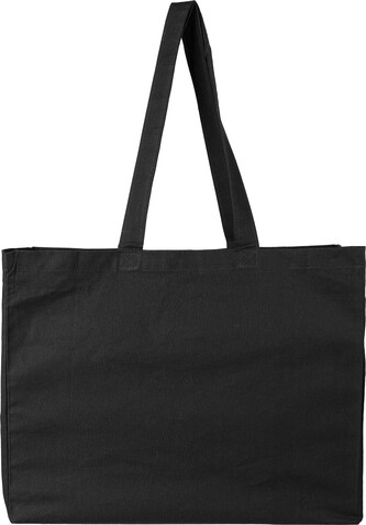 Baumwolle (180 g/m2) Einkaufstasche Maleya – Schwarz bedrucken, Art.-Nr. 001999999_1349515