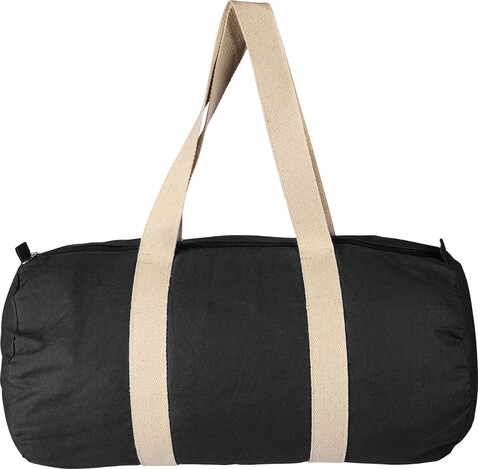 Baumwolle (180 g/m2) Reisetasche Rami – Schwarz bedrucken, Art.-Nr. 001999999_1349519