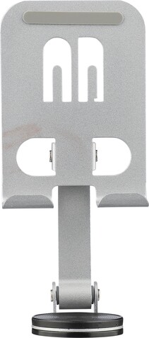 Handyhalter aus Aluminiumlegierung Anieke – Silber bedrucken, Art.-Nr. 032999999_1349522