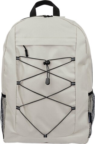 rPET-Polyester (600D) Abenteuerrucksack Jari – beige bedrucken, Art.-Nr. 357999999_1349536